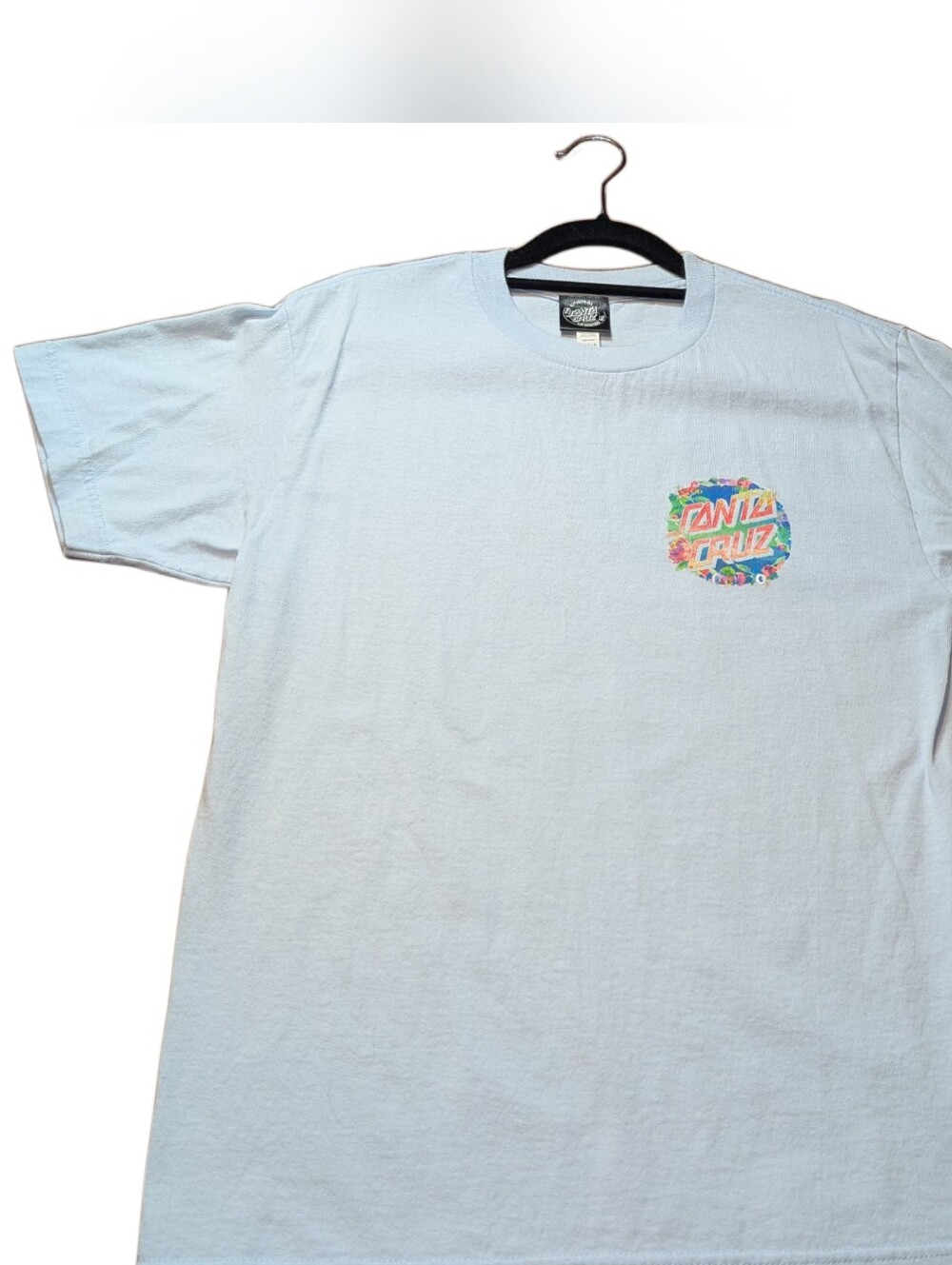 Santa Cruz Skateboards Light Blue Graphic Tee